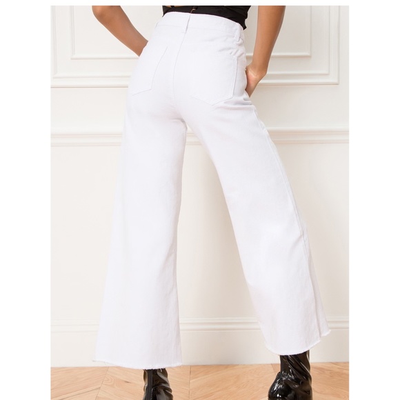 Superdown - Lucy Crop Flare Jeans | White | Size: Small | NWOT/NEW - Picture 3 of 9